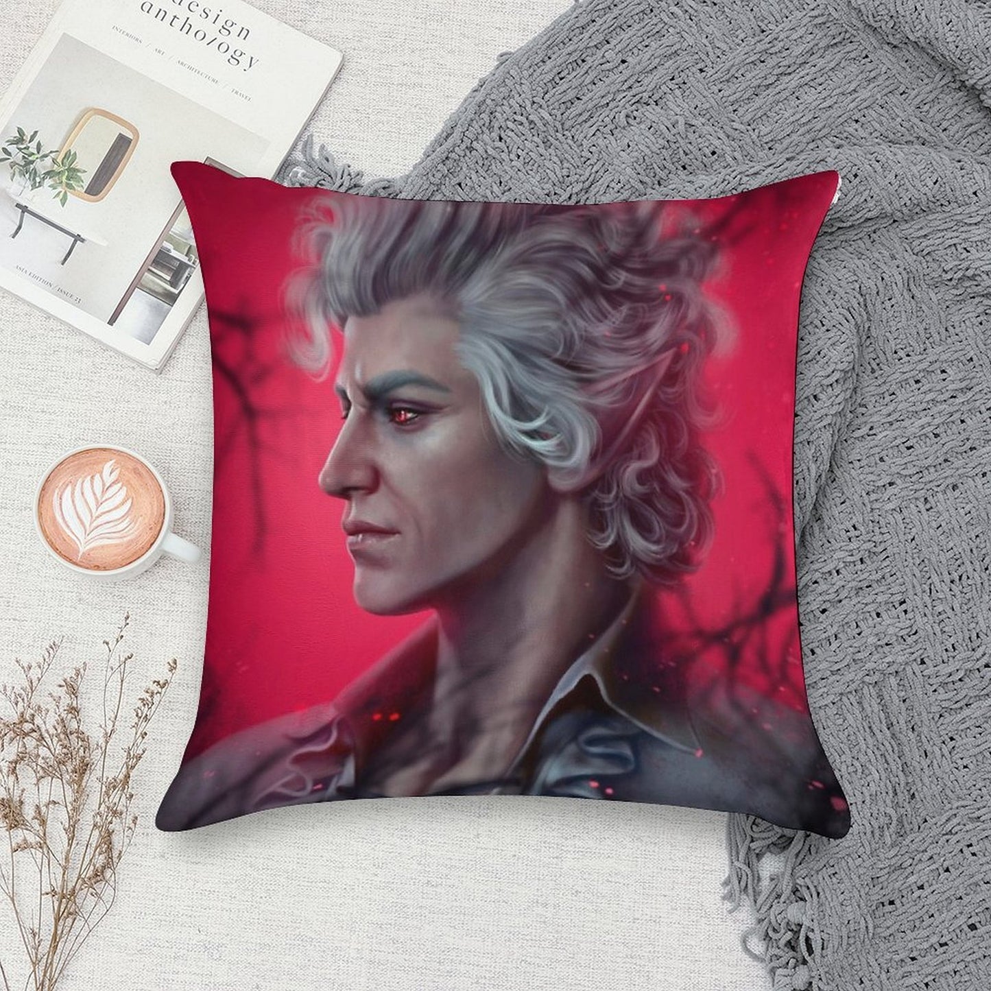 Astarion Soft Bedroom Essential Throw Pillow