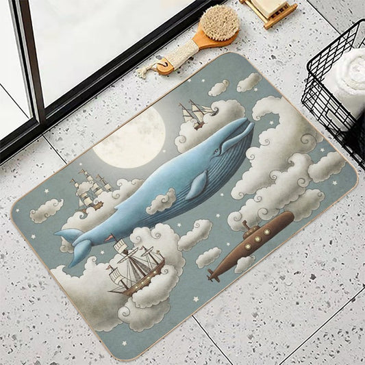 Ocean Meets Sky Bath Mat