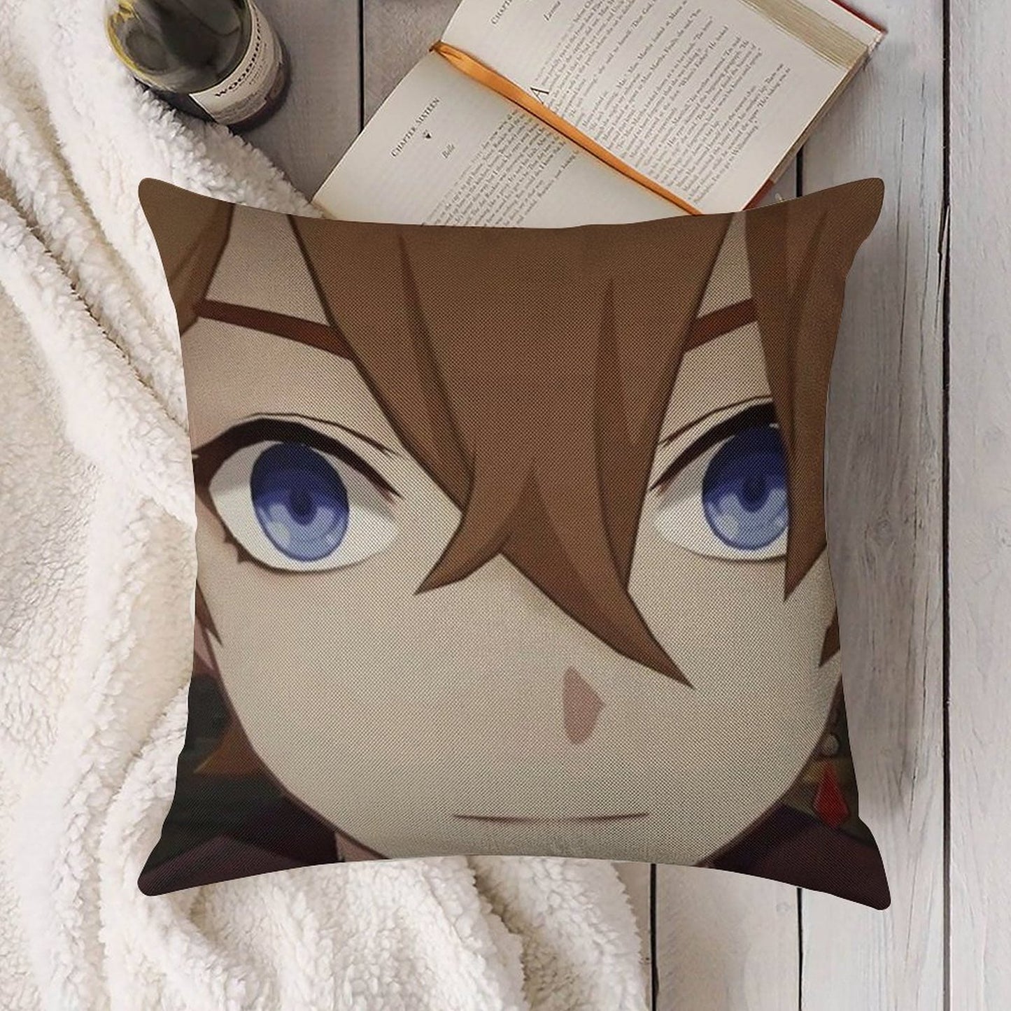 Childe Genshin Impact Linen Throw Pillow Cover