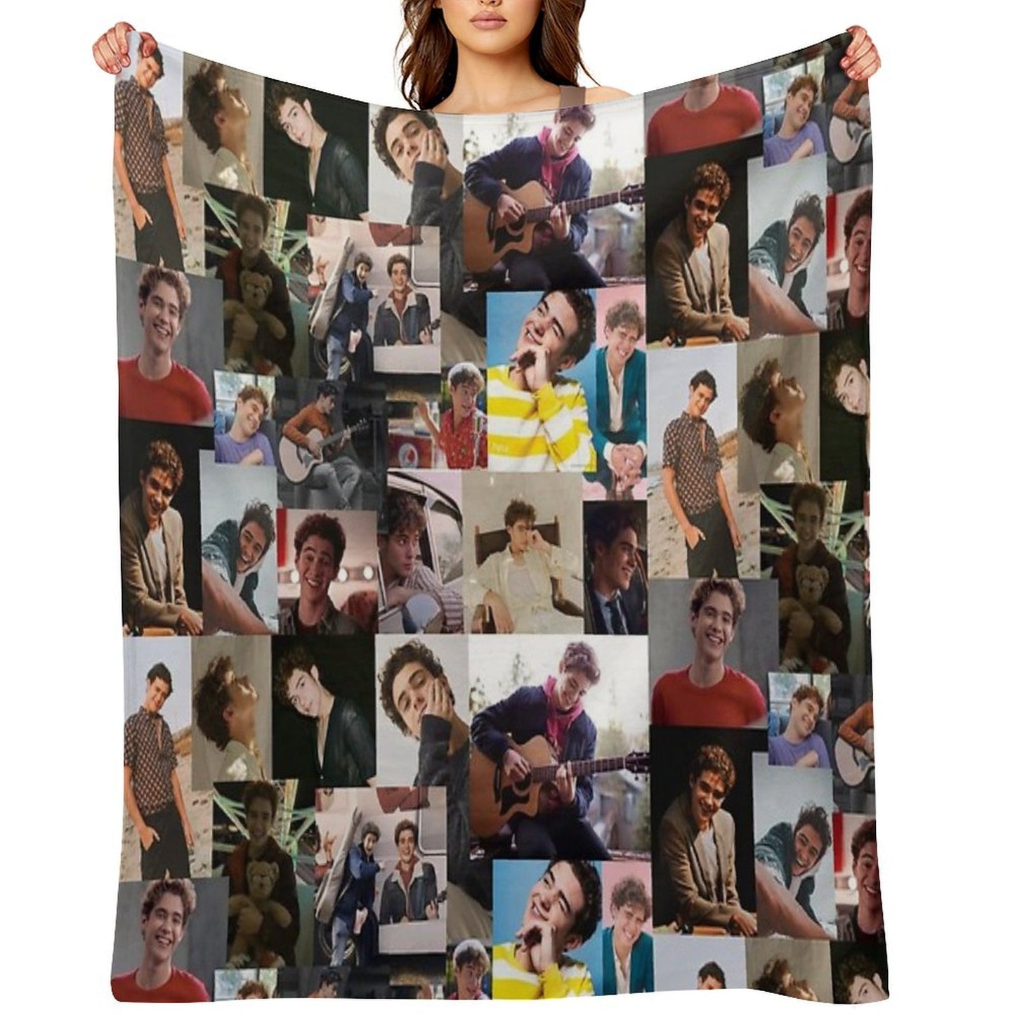 Joshua Bassett Collage Throw Blanket