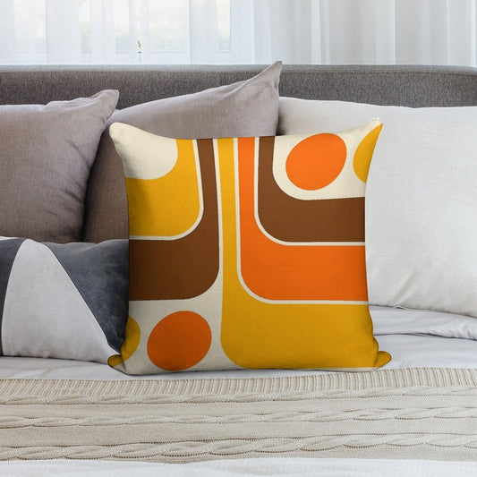 Retro Geometric Design 624 Soft Skin-Friendly Throw Pillow