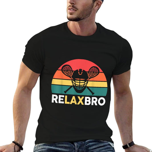 Lacrosse-Shirt Relaxbro Funny Lacrosse Lax Boys Youth Men T-Shirt
