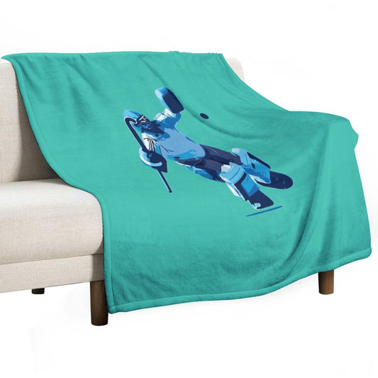 Hockey Goalie Throw Blanket