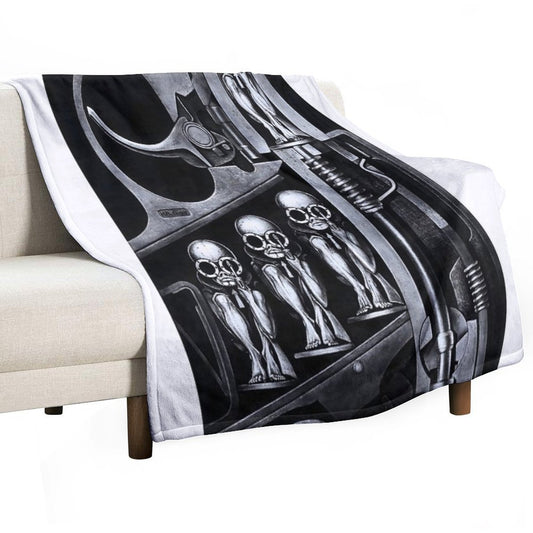 Hans Ruedi Giger Art Throw Blanket