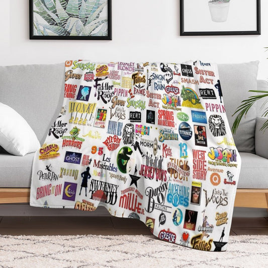 Musical Logos Throw Blanket