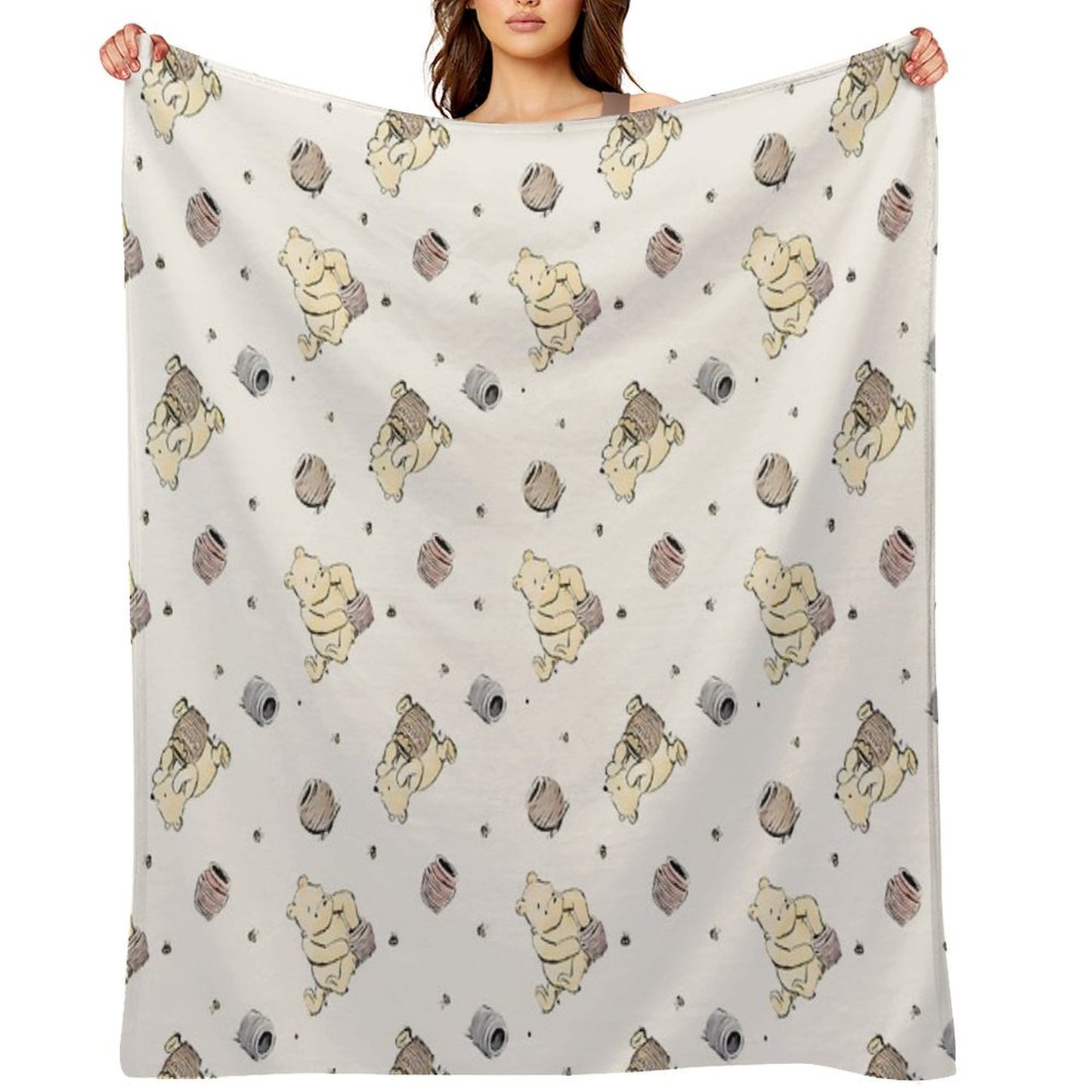 Vintage Pooh Throw Blanket