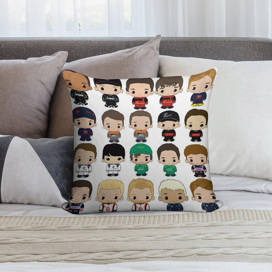 Cute F1 2023 Class Soft Style Accent Throw Pillow