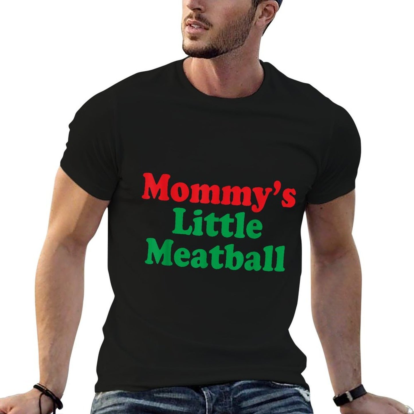 Mommys Little Meatball Italian Fade-proof Color T-Shirt