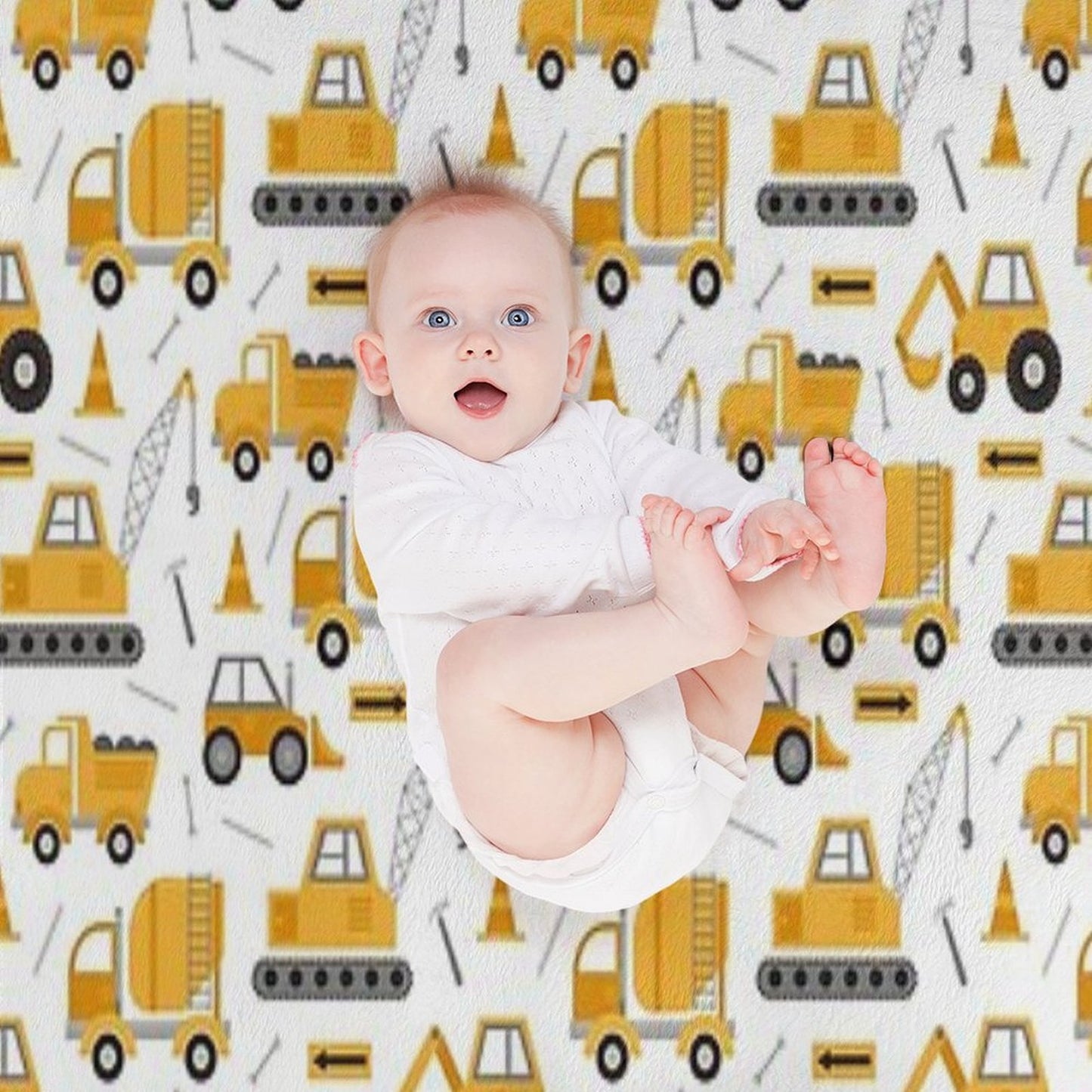 Construction Trucks Throw Blanket
