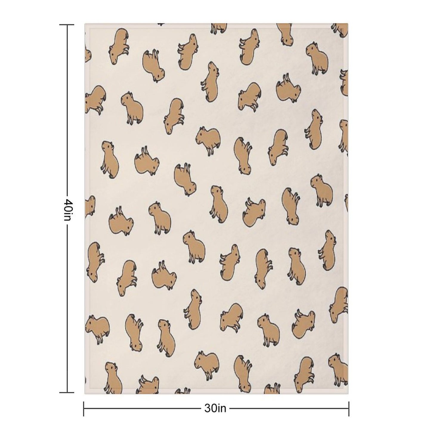 Capybara Throw Blanket