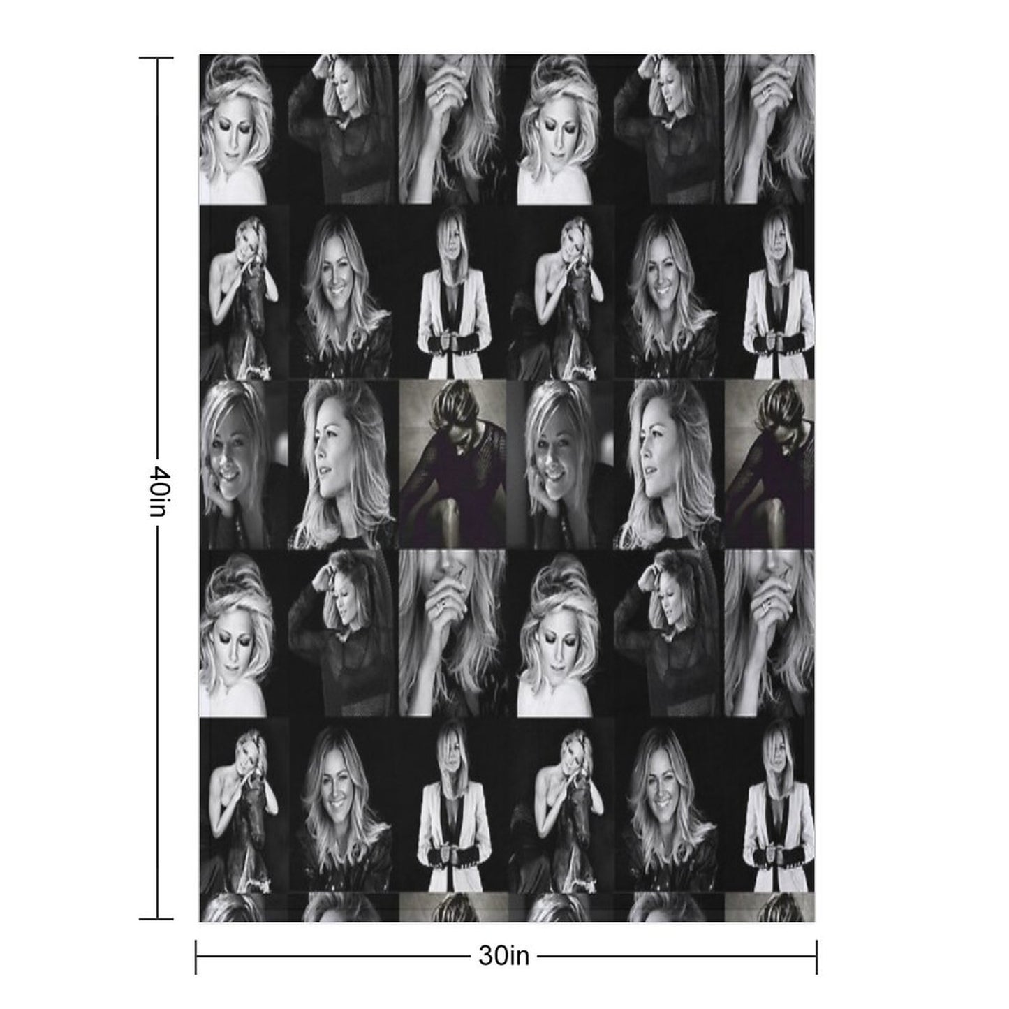 Helene Fischer Collage Throw Blanket