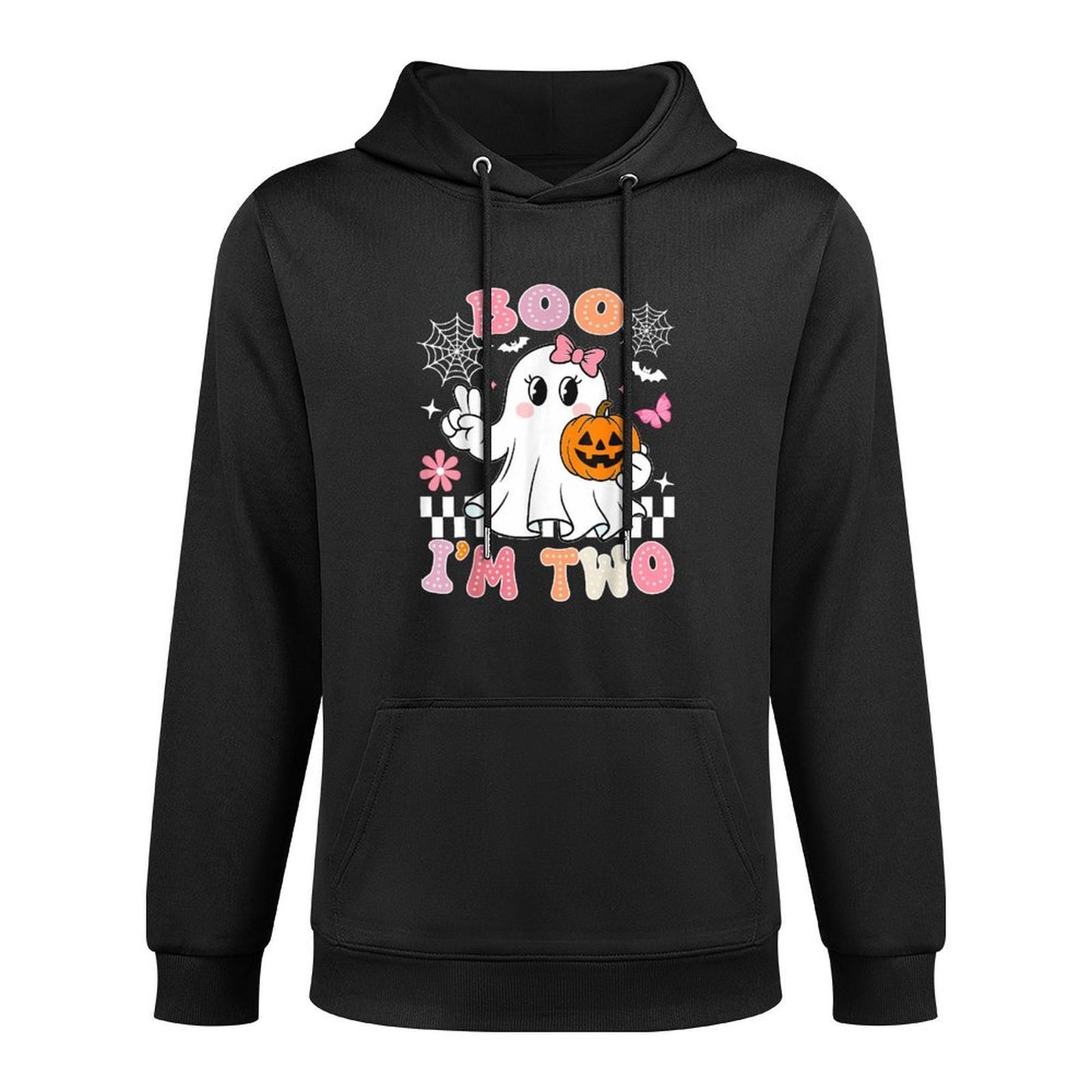 Halloween Birthday Boo Im Two Groovy Birthday Outfit Unisex Design Hoodie
