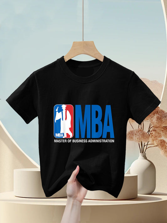 MBA Masters Degree Graduation Basketball Theme Pun Grad Kids T-Shirt