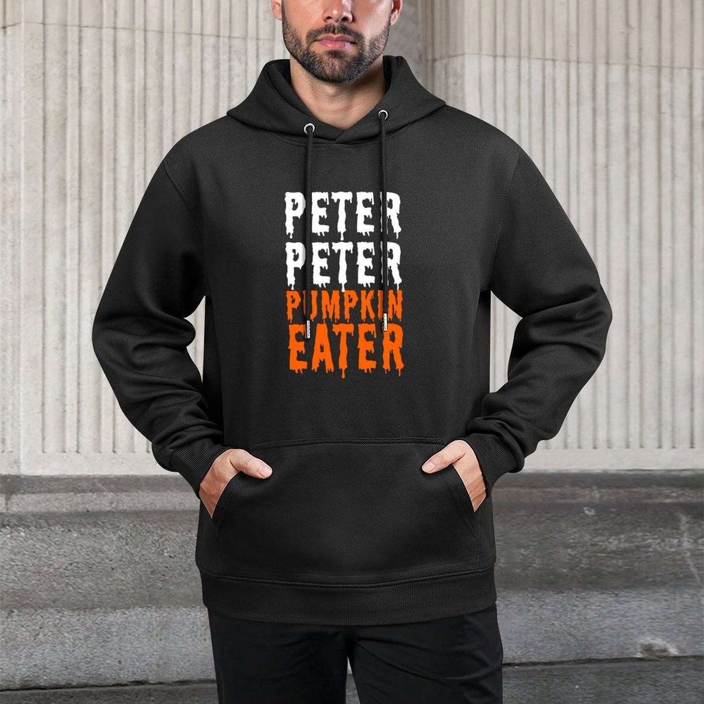 Peter Pumpkin Eater Halloween Costume Couple Men Customizable Surface Hoodie