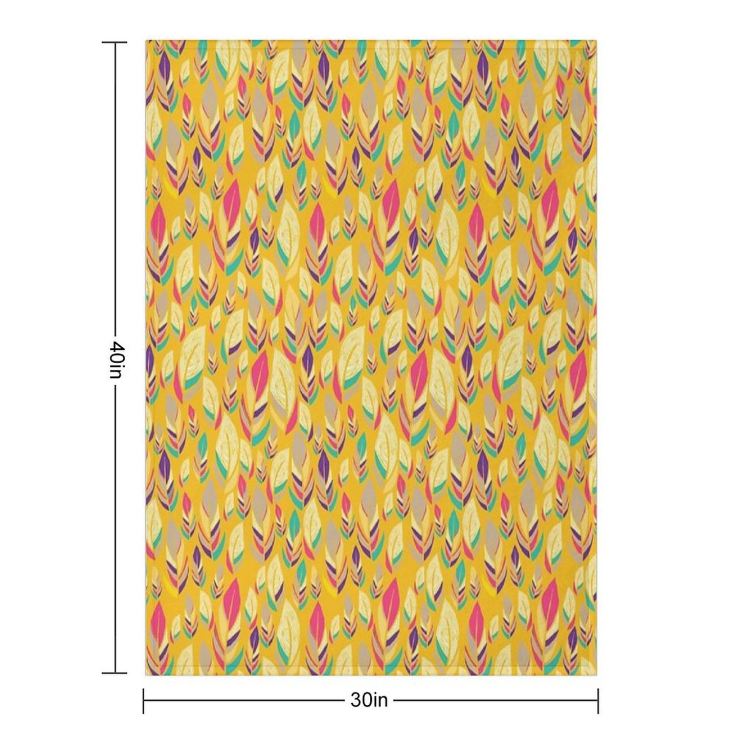 Dancing Feathers Throw Blanket