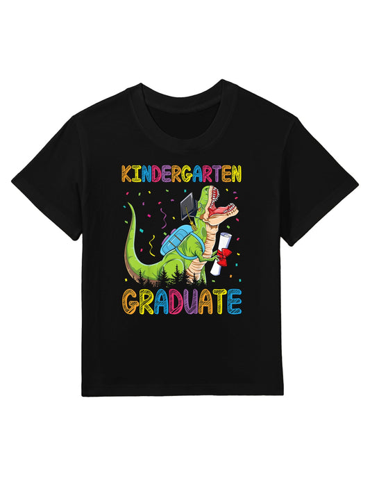 Kids Kindergarten Graduate Dinosaur Trex Kindergarten Graduation Kids T-Shirt