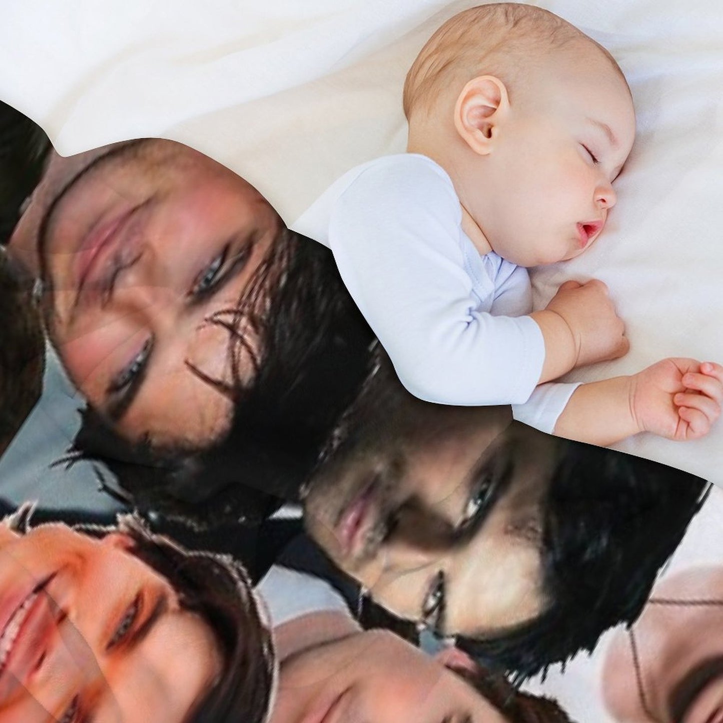 Ian Somerhalder Photo Collage Throw Blanket