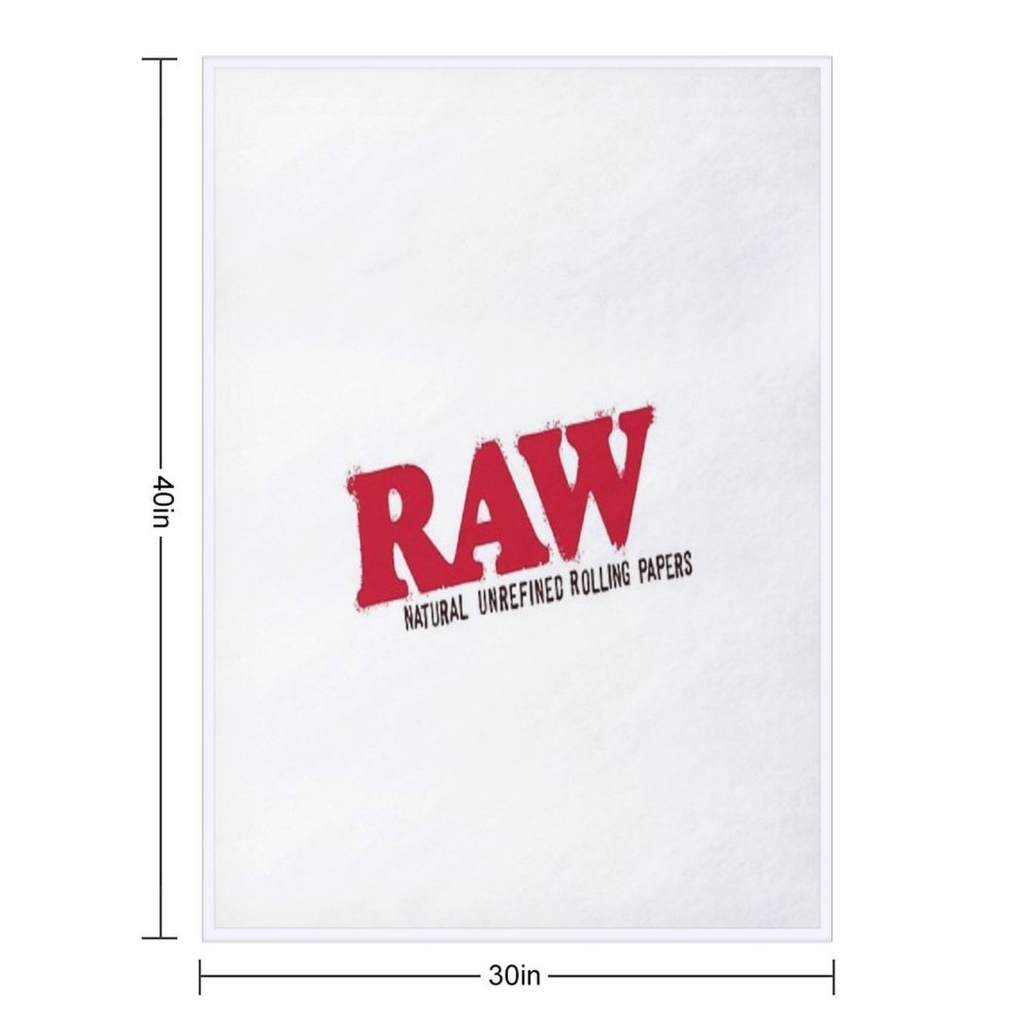 RAW Rolling Papers Throw Blanket
