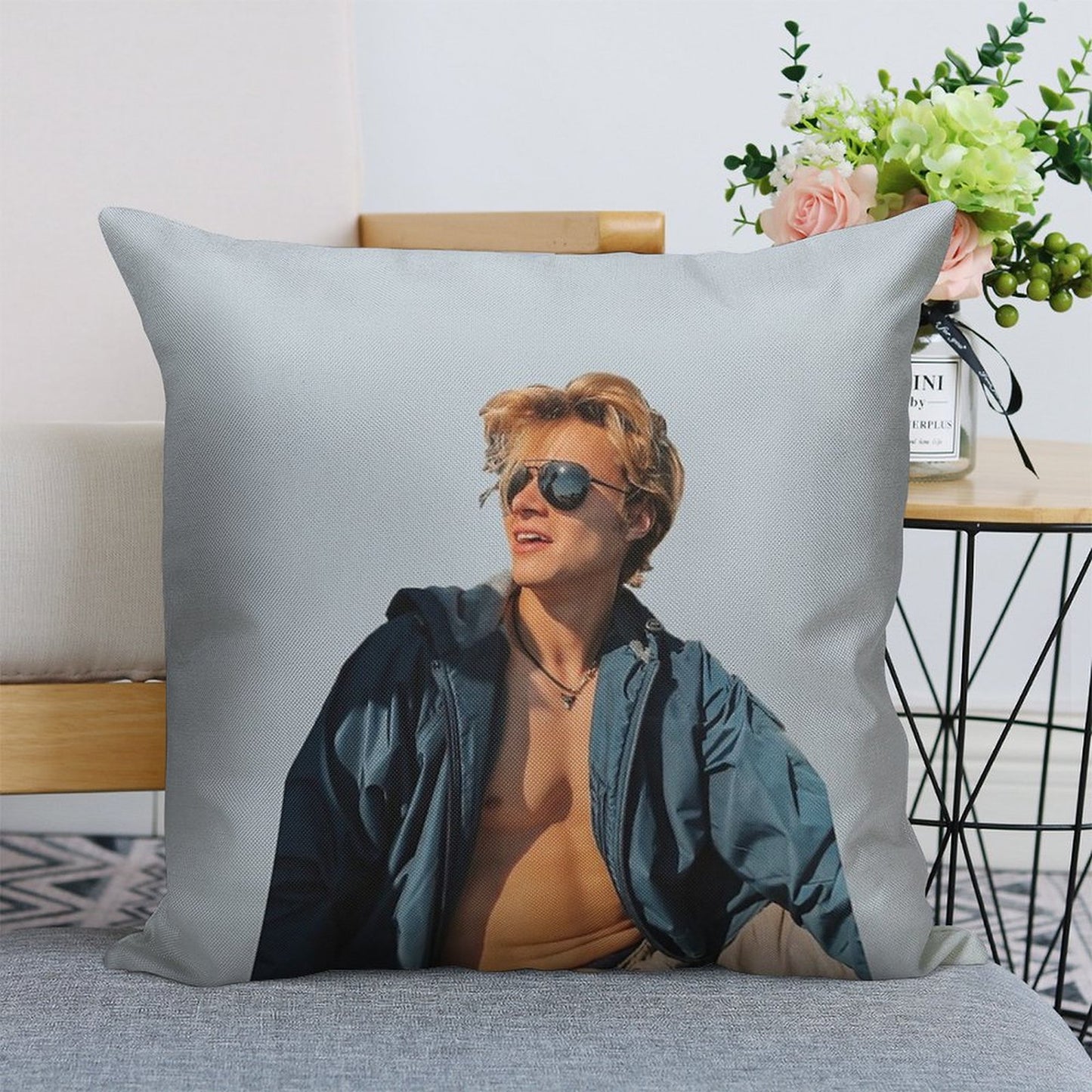 Rudy Pankow Linen Throw Pillow Cover