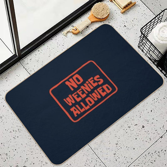 No Weenies Allowed Spongebob Bath Mat