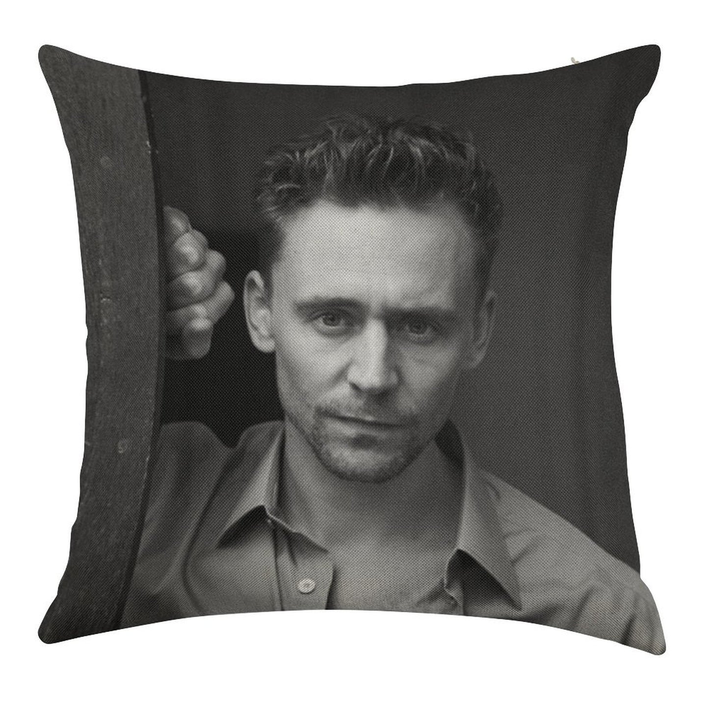 Tom Hiddleston Linen Throw Pillow Cover