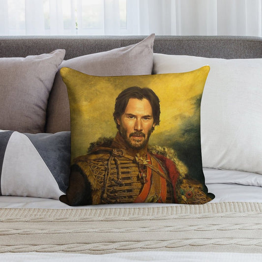 Keanu Reeves - Replaceface Soft Skin-Friendly Throw Pillow