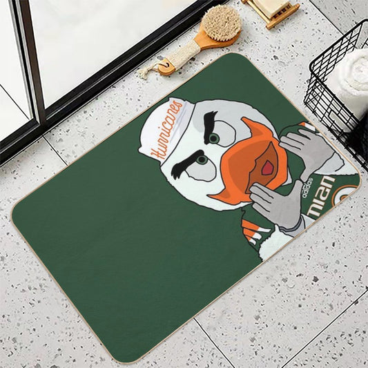 University of Miami - Sebastian The Ibis Bath Mat