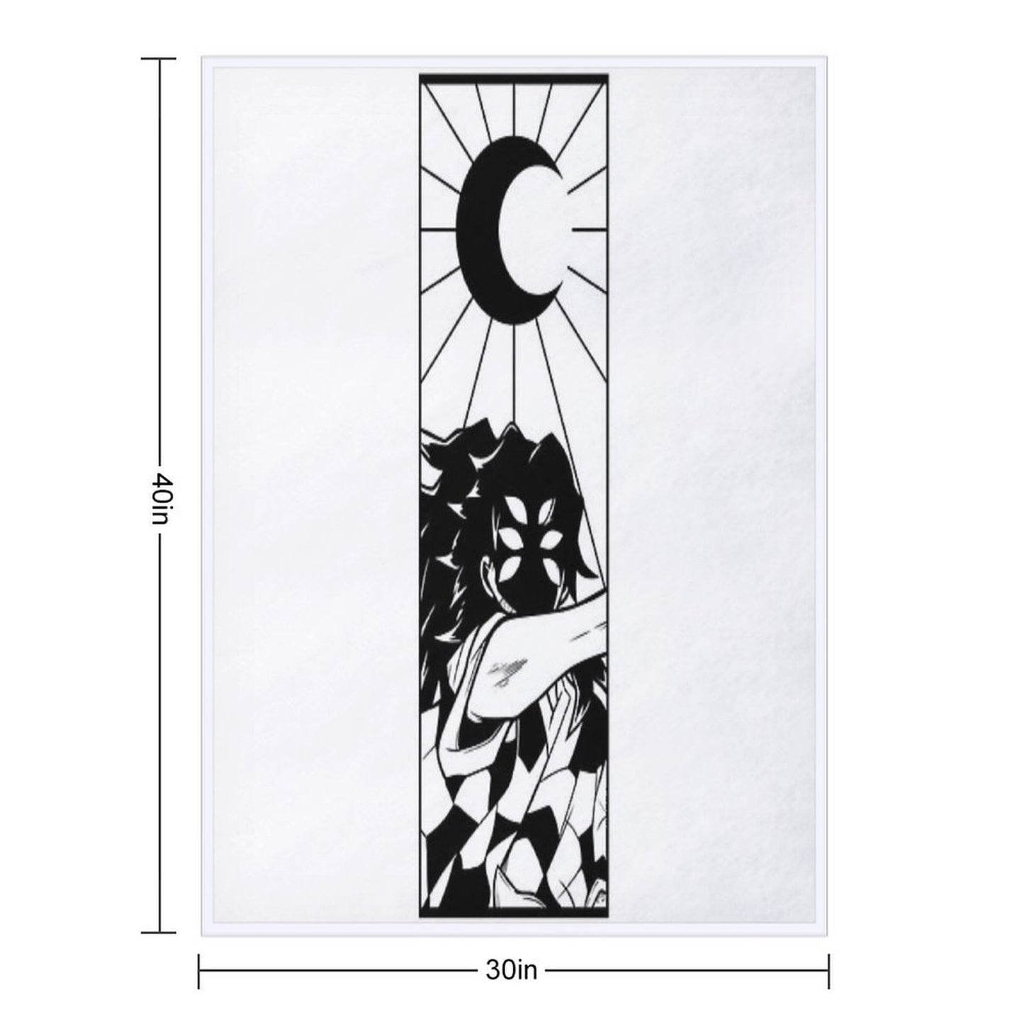 The Upper Moon One Throw Blanket