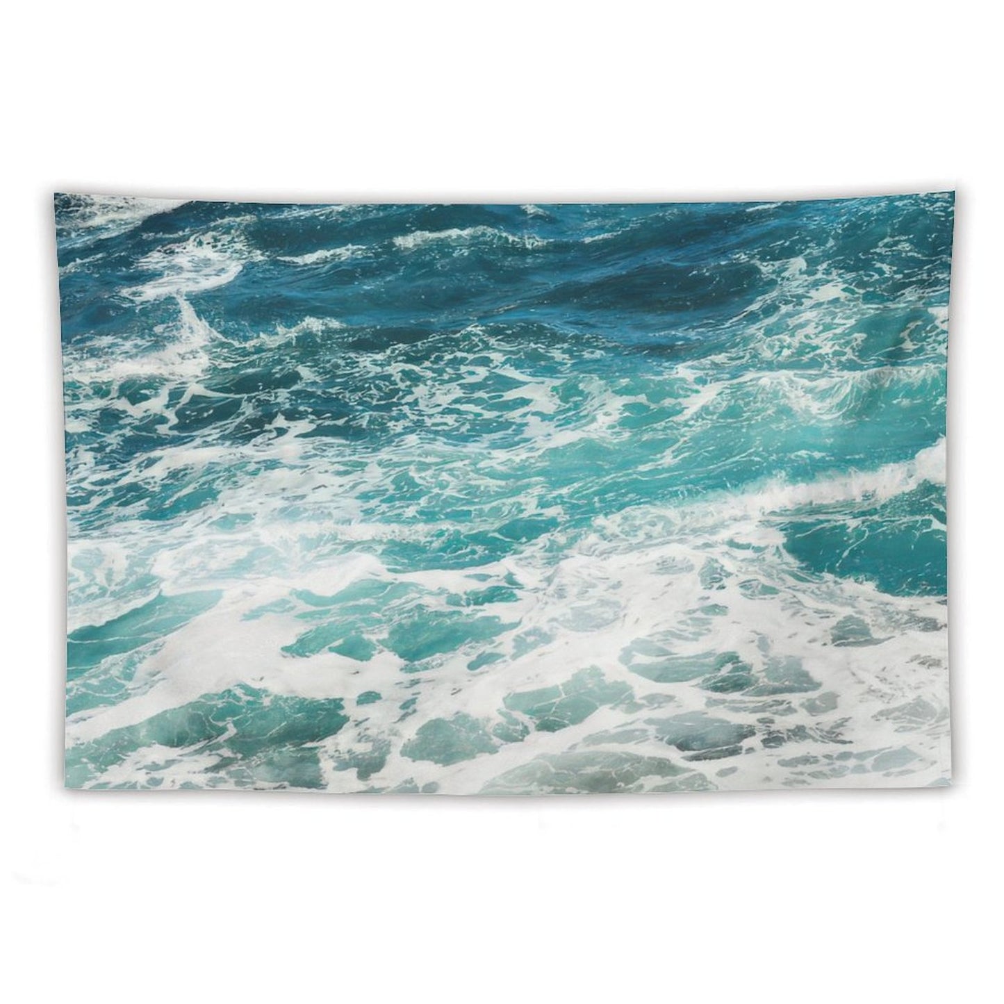 Blue Ocean Waves Tapestry