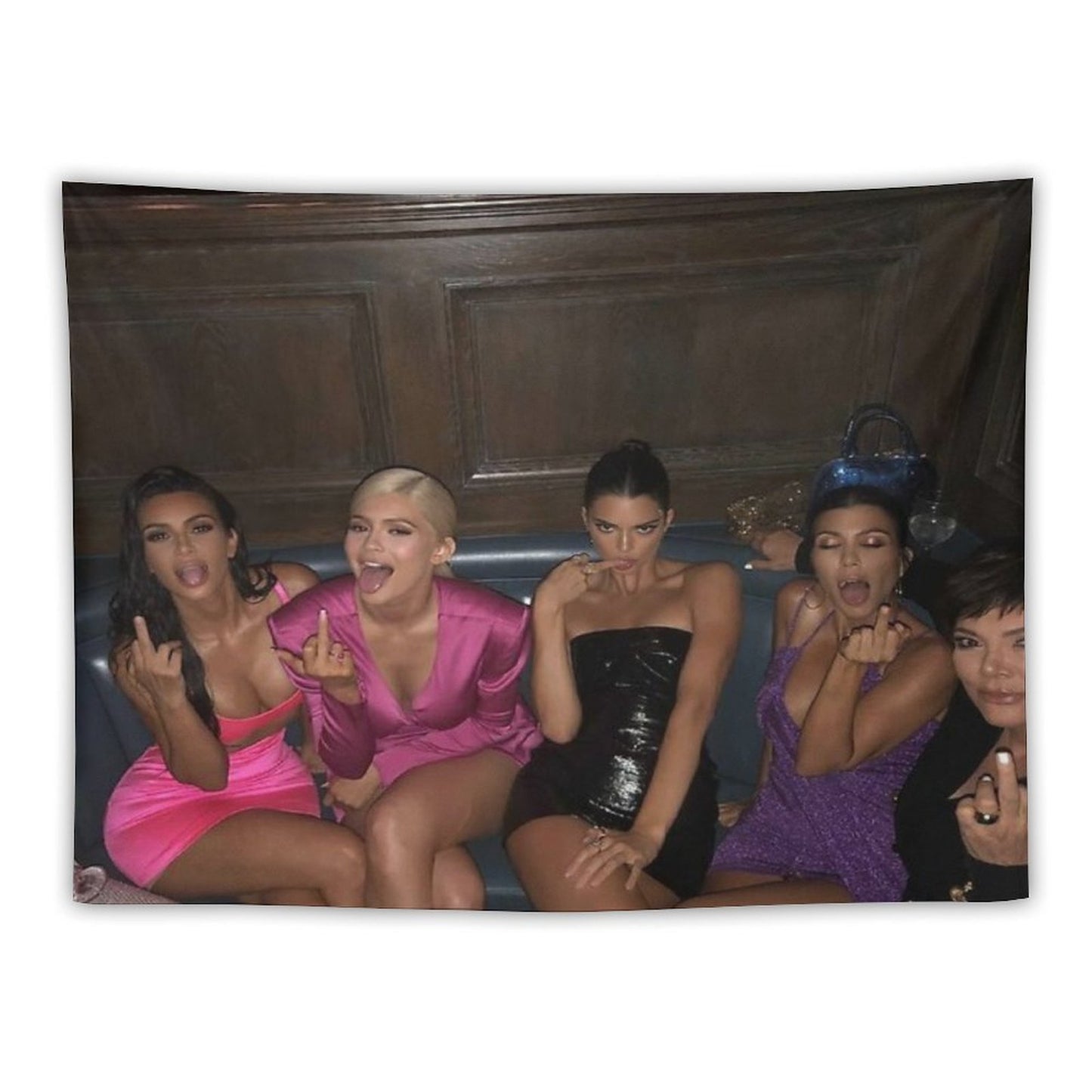 Kardashians Middle Finger Tapestry