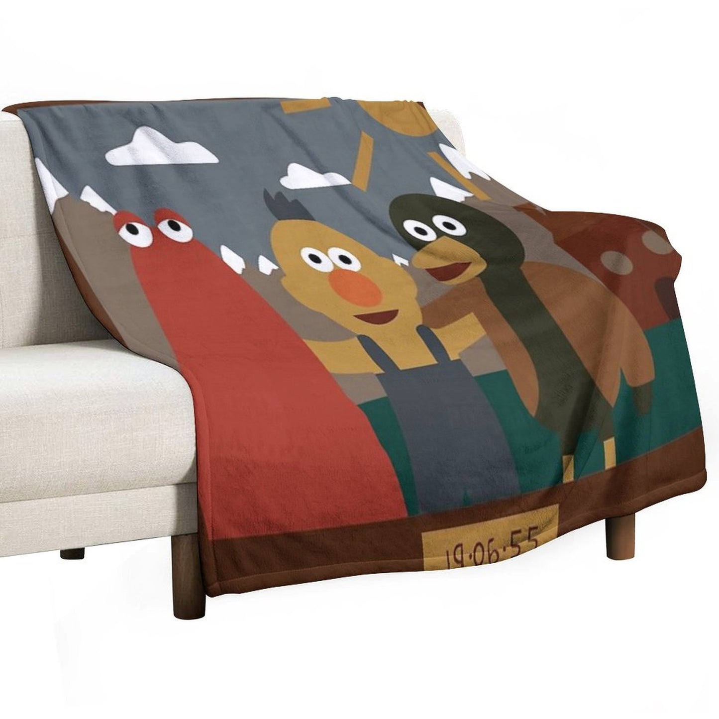 Don't Hug Me I'm Scared Minimalist Throw Blanket