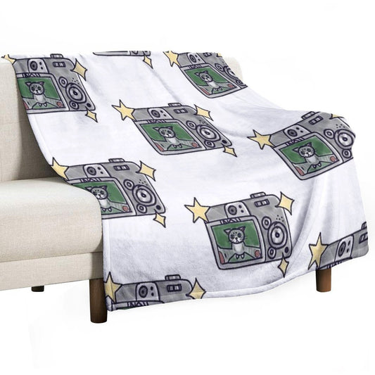 Cat Selfie Throw Blanket