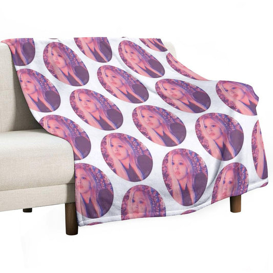 RSE Pink Sunset Icon Throw Blanket