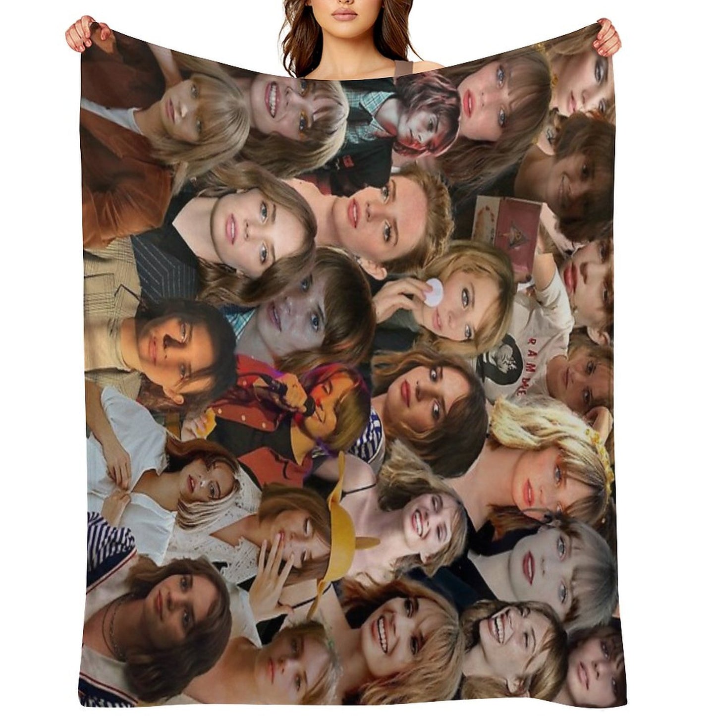 Maya Hawke Photo Collage Throw Blanket