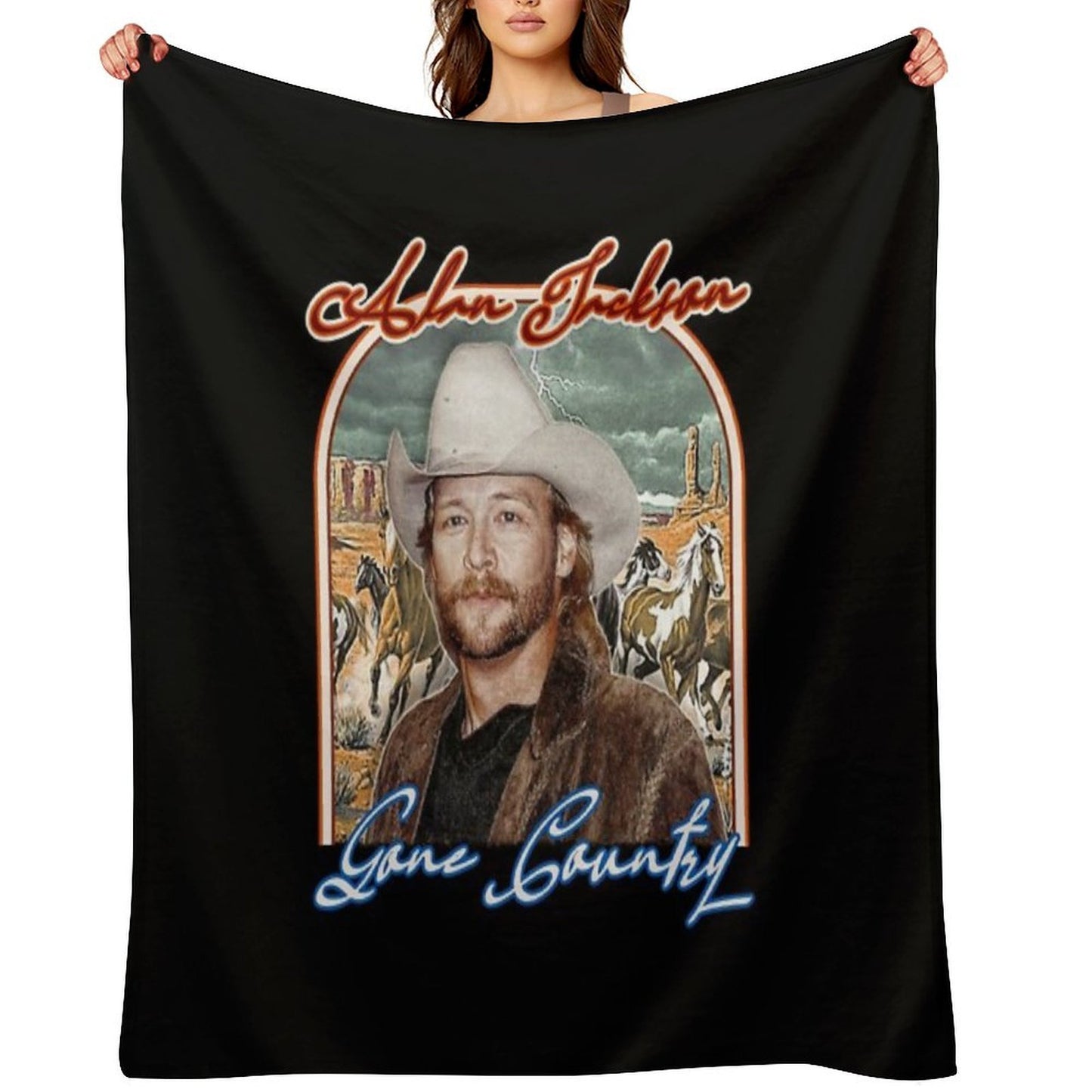 Alan Jackson Throw Blanket