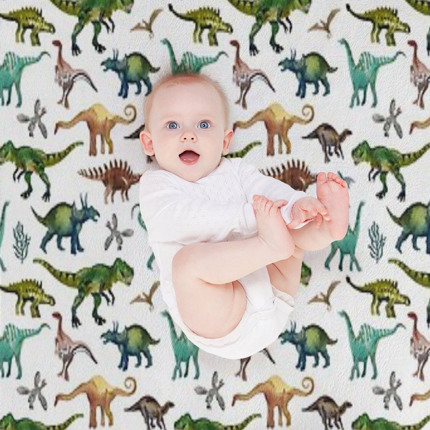 Dino-Mite Dreams for Kids Trendy Dinosaur Pattern Unique Gift Idea. Throw Blanket