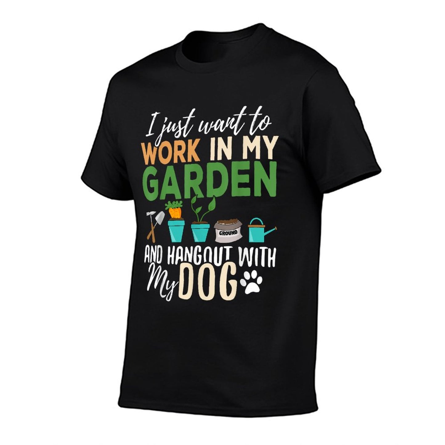 Gardening Dog Lover Gardener Garden Pet Gift Plants T-Shirt