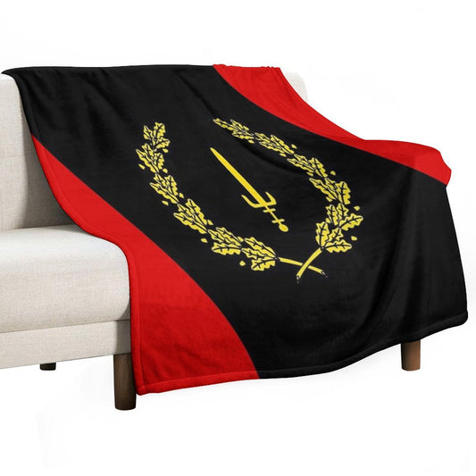 Black American Heritage Flag 1967 Throw Blanket