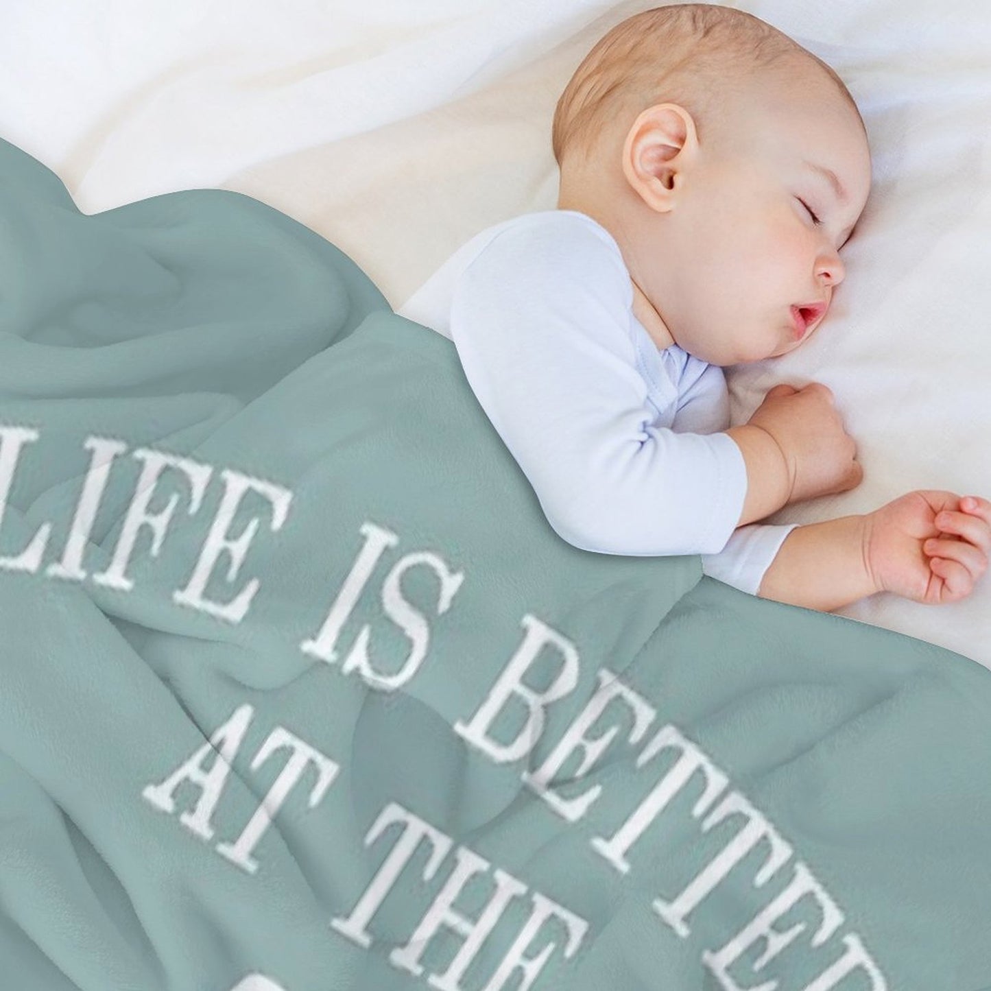 Life Is Better At The LAKE Painted Paddles Throw Blanket