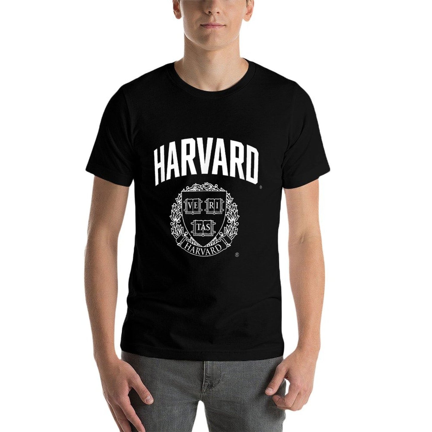 Harvard University Crimson Official NCAA Merch HVU002 Slim-fit Cut T-Shirt