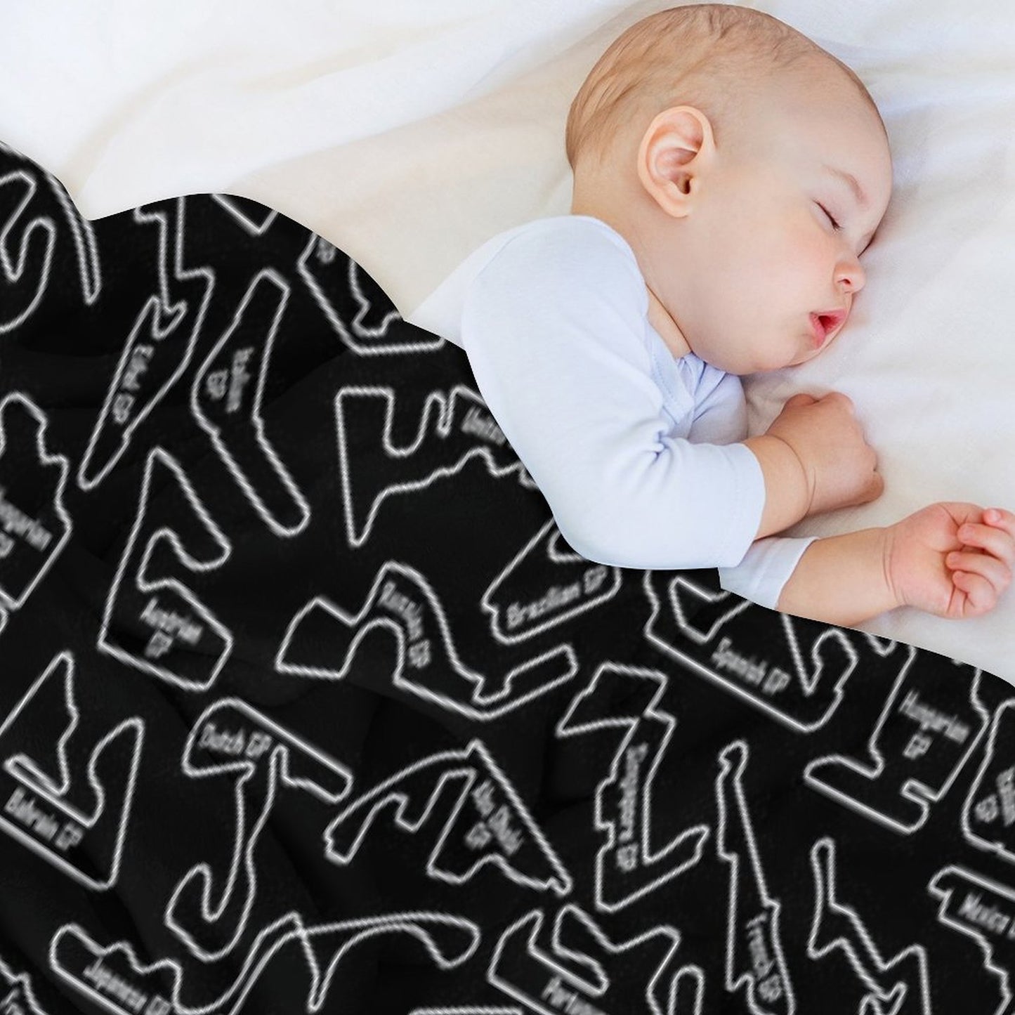 Race Circuits - Pattern Throw Blanket
