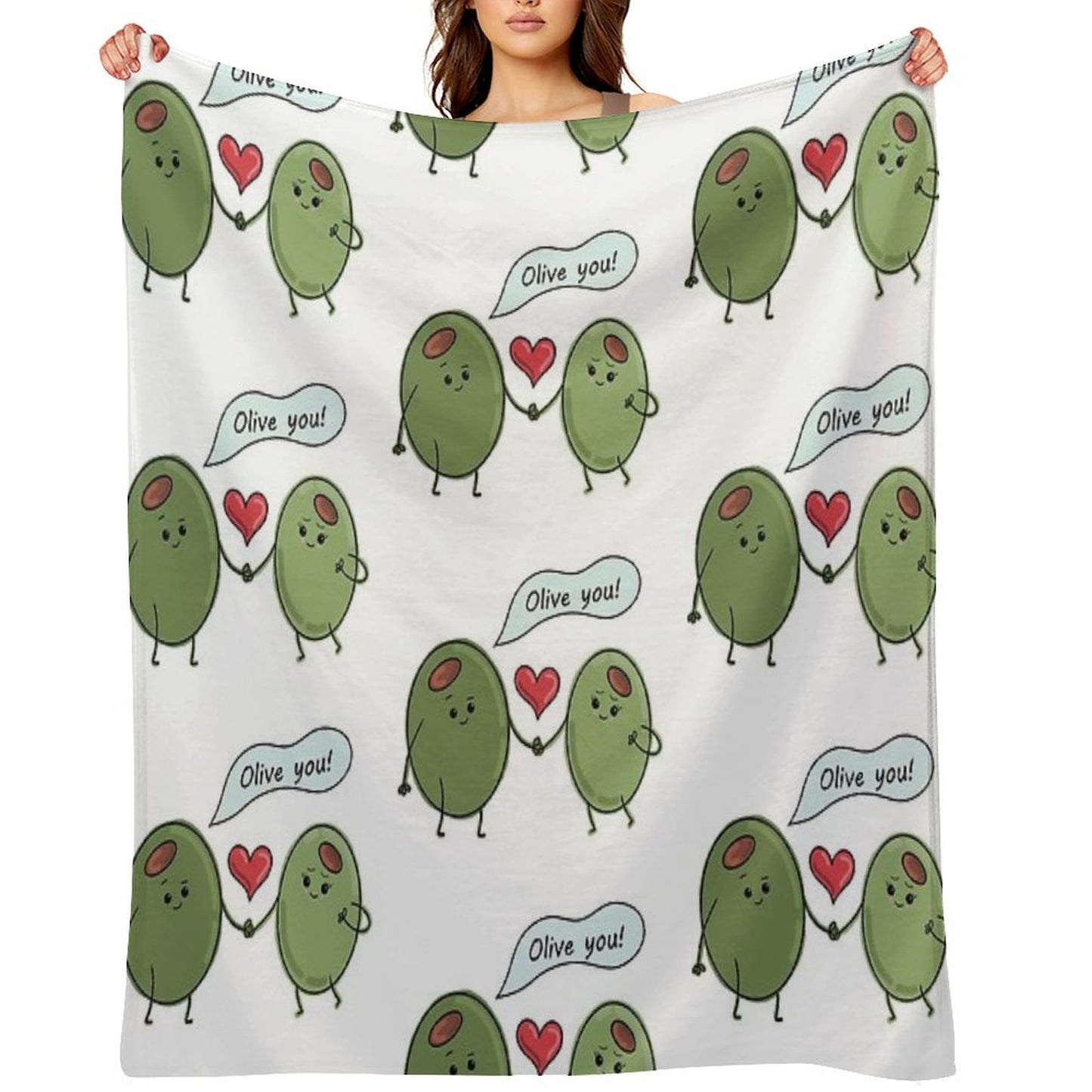 Olive You! Throw Blanket