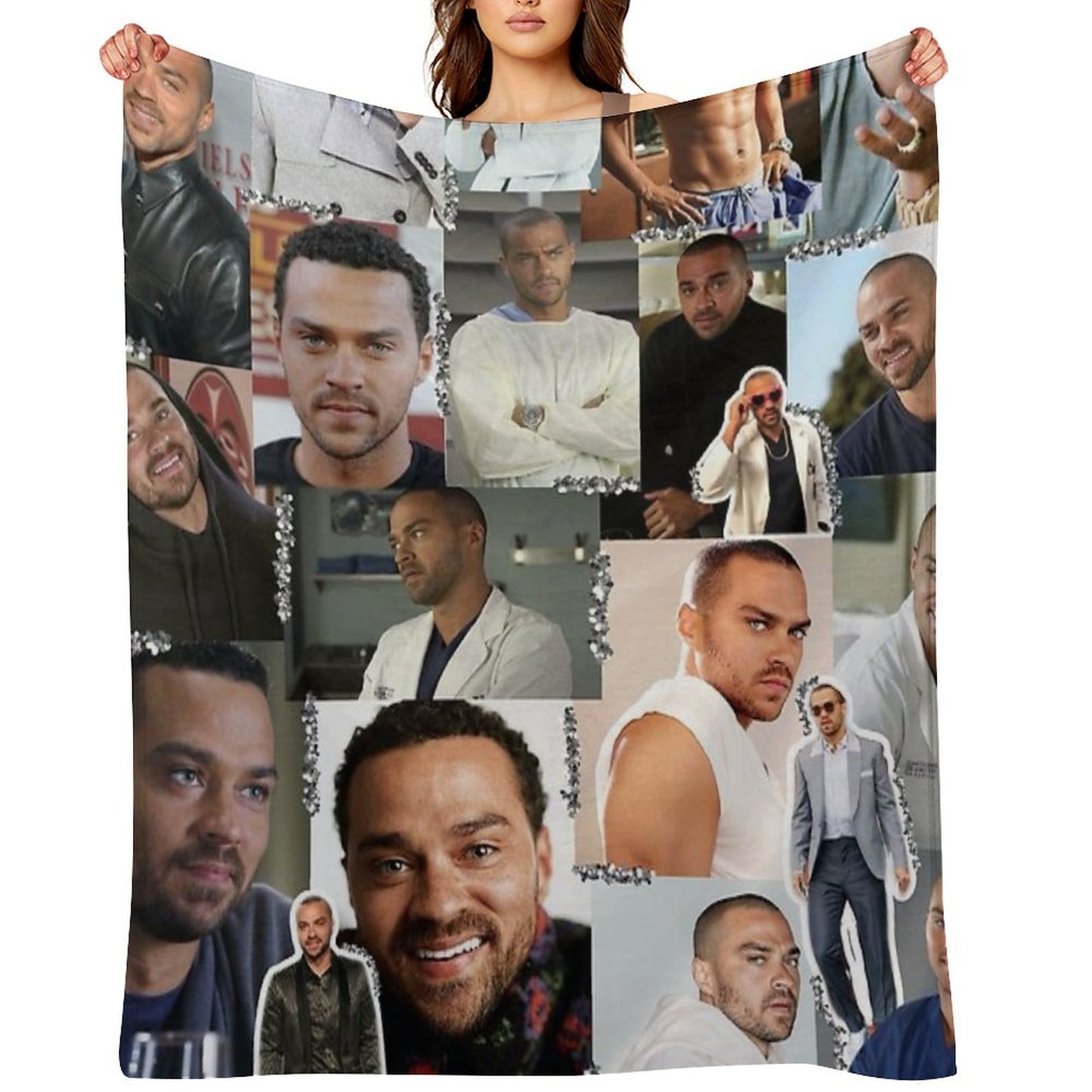 Jackson Avery Collage Throw Blanket