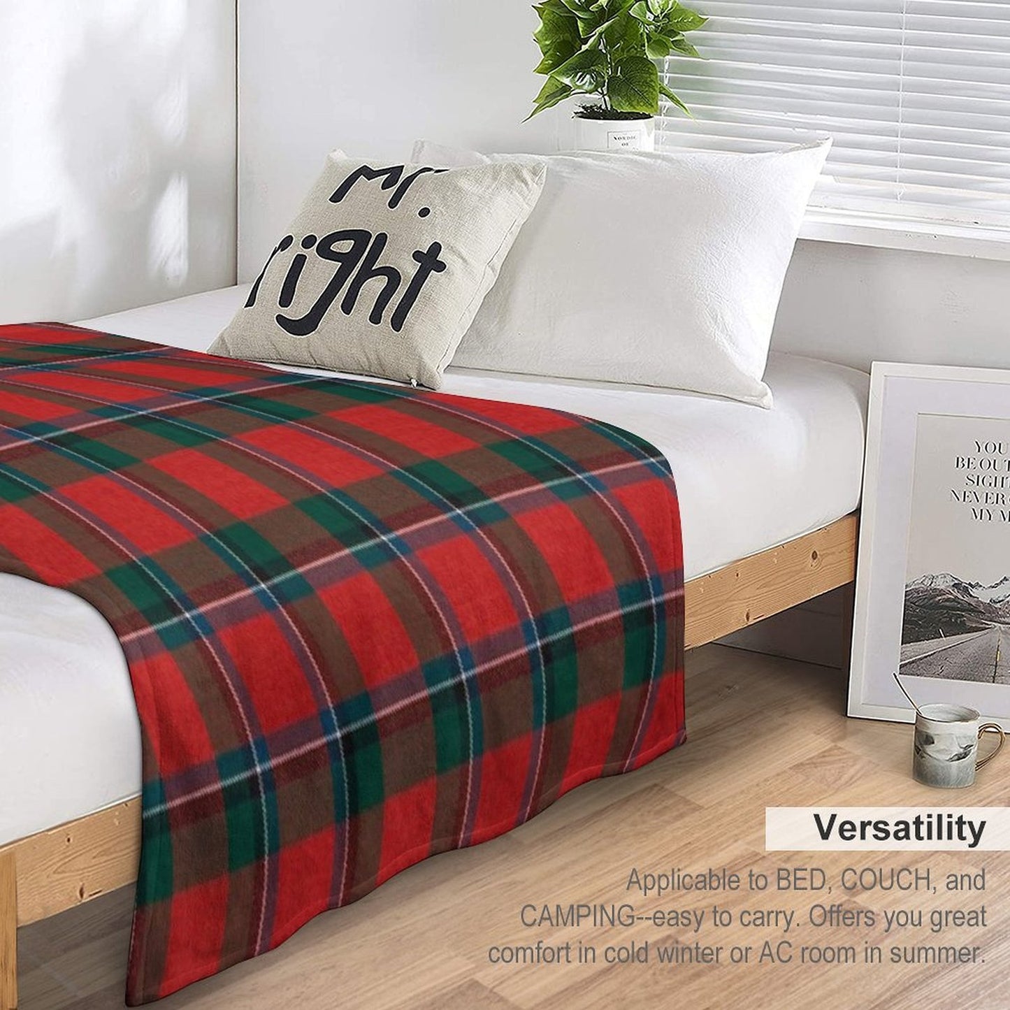 Sinclair Scottish Tartan Throw Blanket