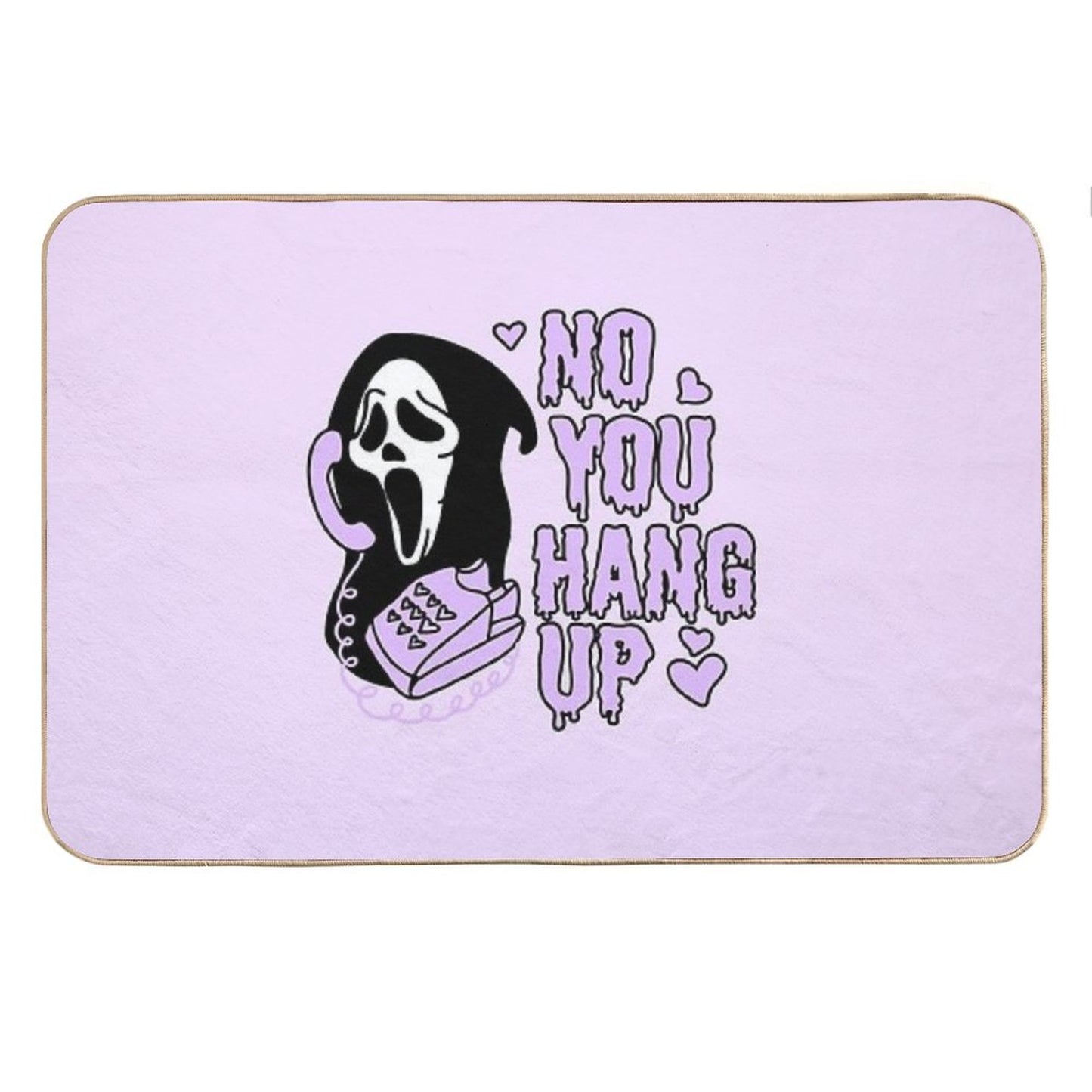 Ghostface No You Hang Up Valentines Halloween Bath Mat