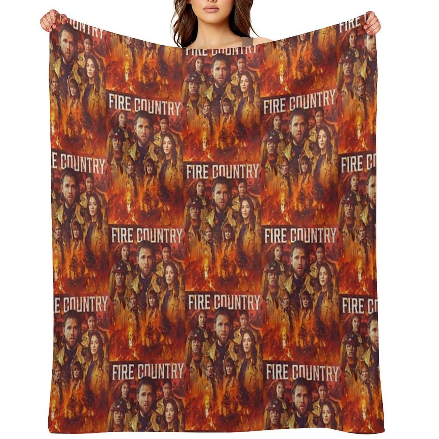 Fire Country - Burned Throw Blanket