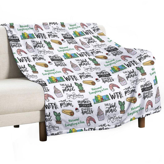 The Good Place TV Show Art Throw Blanket
