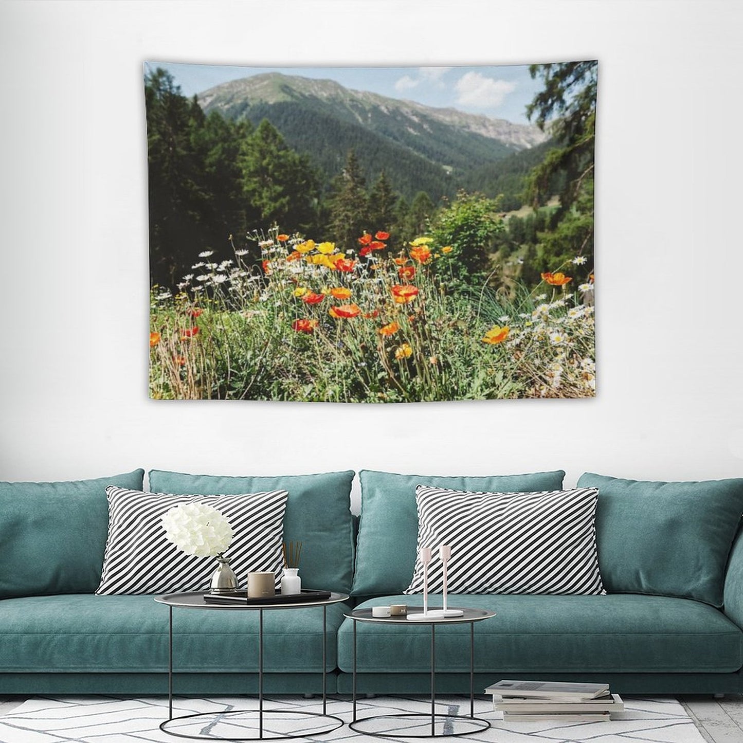 Mountain Garden Tapestry