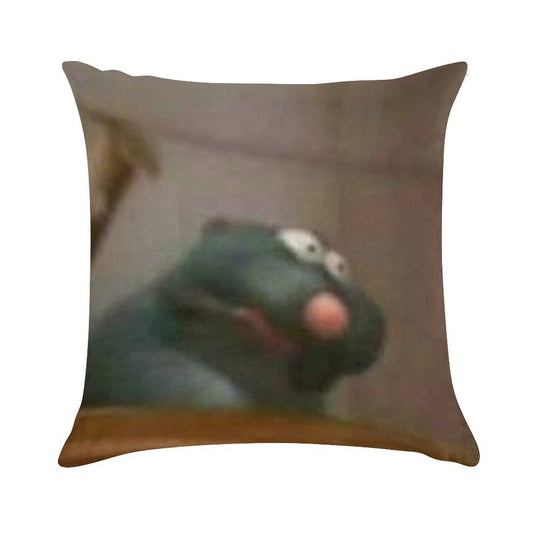Remy Ratatouille Meme Soft Durable Construction Throw Pillow