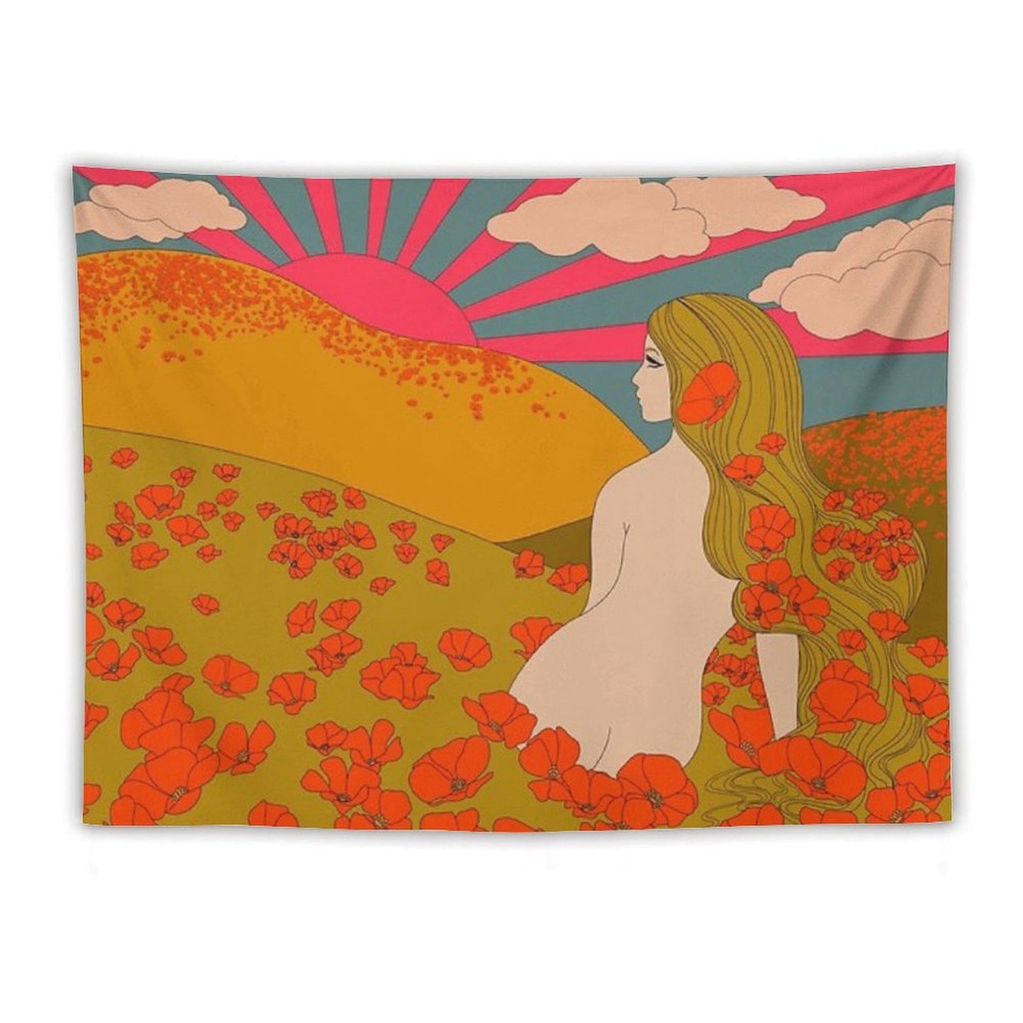 California Poppies Tapestry